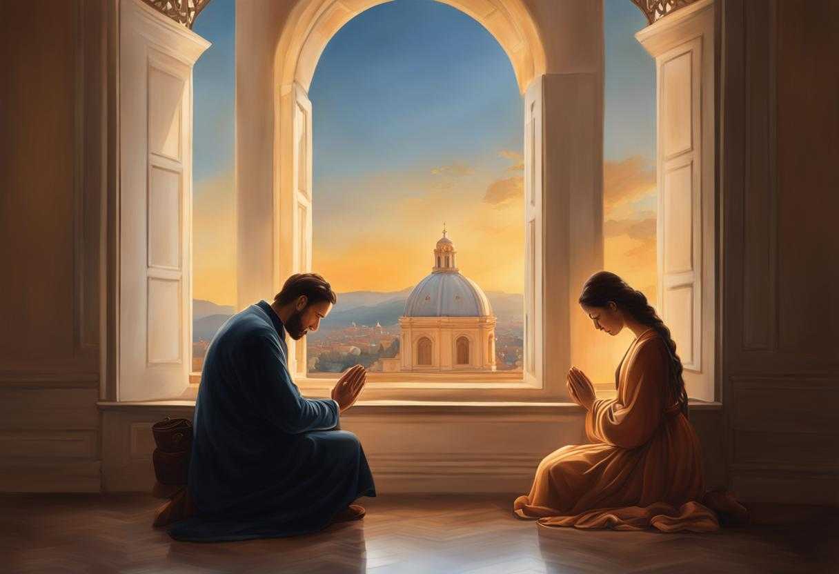 couple-praying-together-seated-close-together-heads-bowed-in-prayer-hands-clasped-in-a-tender-emb_ilwq