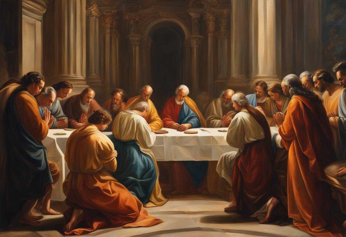 group-of-people-praying-together-serene-atmosphere-spiritual-touch-solemnity-and-devotion-unity-
