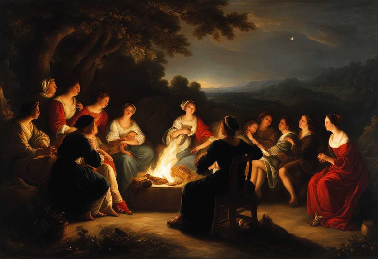 Supportive-friends-gathered-around-a-cozy-fire-sharing-dreams-and-laughter-under-a-starlit-sky_cmsa