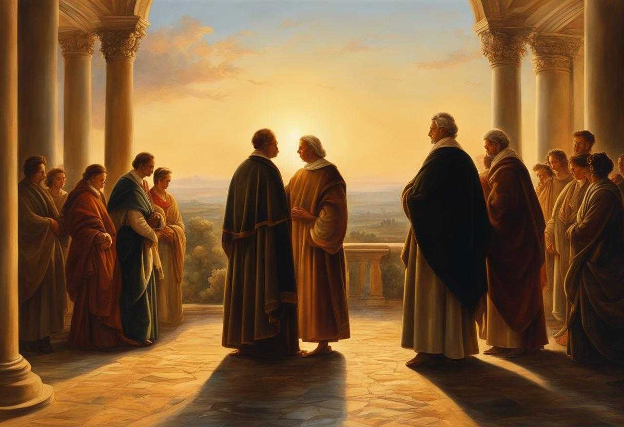travelers-standing-in-a-circle-heads-bowed-in-prayer-warm-glow-of-setting-sun-serene-and-peaceful_lrzw