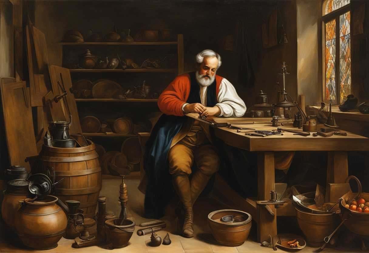 A-husband-engrossed-in-his-workshop-surrounded-by-tools-showcasing-dedication-creativity-and-inn_filp