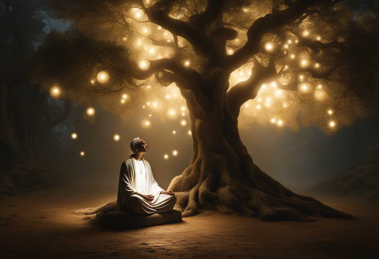 A-serene-figure-meditating-under-a-protective-tree-surrounded-by-glowing-orbs-of-light_hvtb