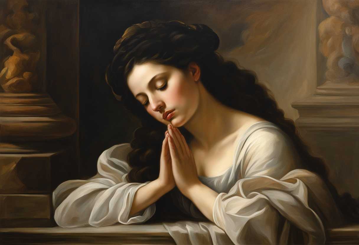 A-serene-setting-with-hands-clasped-in-prayer-soft-light-illuminating-a-thoughtful-face-peaceful-a_qzlq