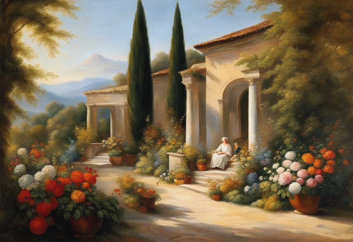 Elder-shares-wisdom-in-sunlit-garden-vibrant-flowers-attentive-listeners-serene-atmosphere_vnsh