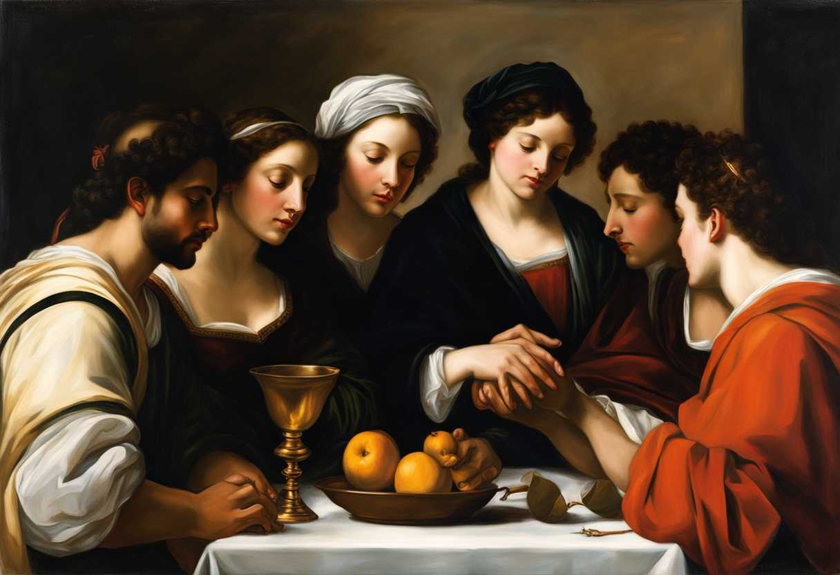 A-diverse-group-in-soft-light-engaged-in-respectful-discussion-hands-clasped-serene-expressions_snhq