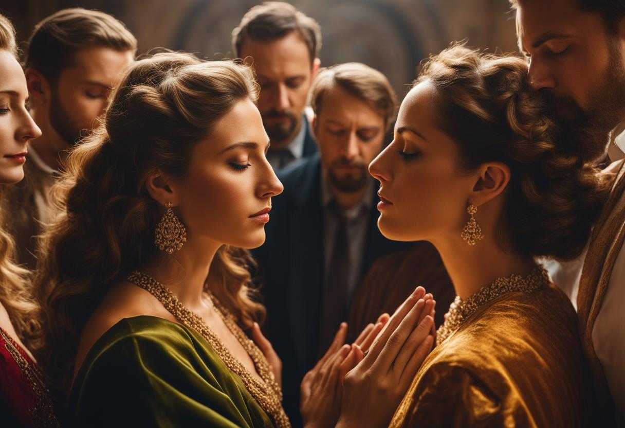 group-of-coworkers-standing-in-a-circle-heads-bowed-in-prayer-unity-and-understanding-harmony-and