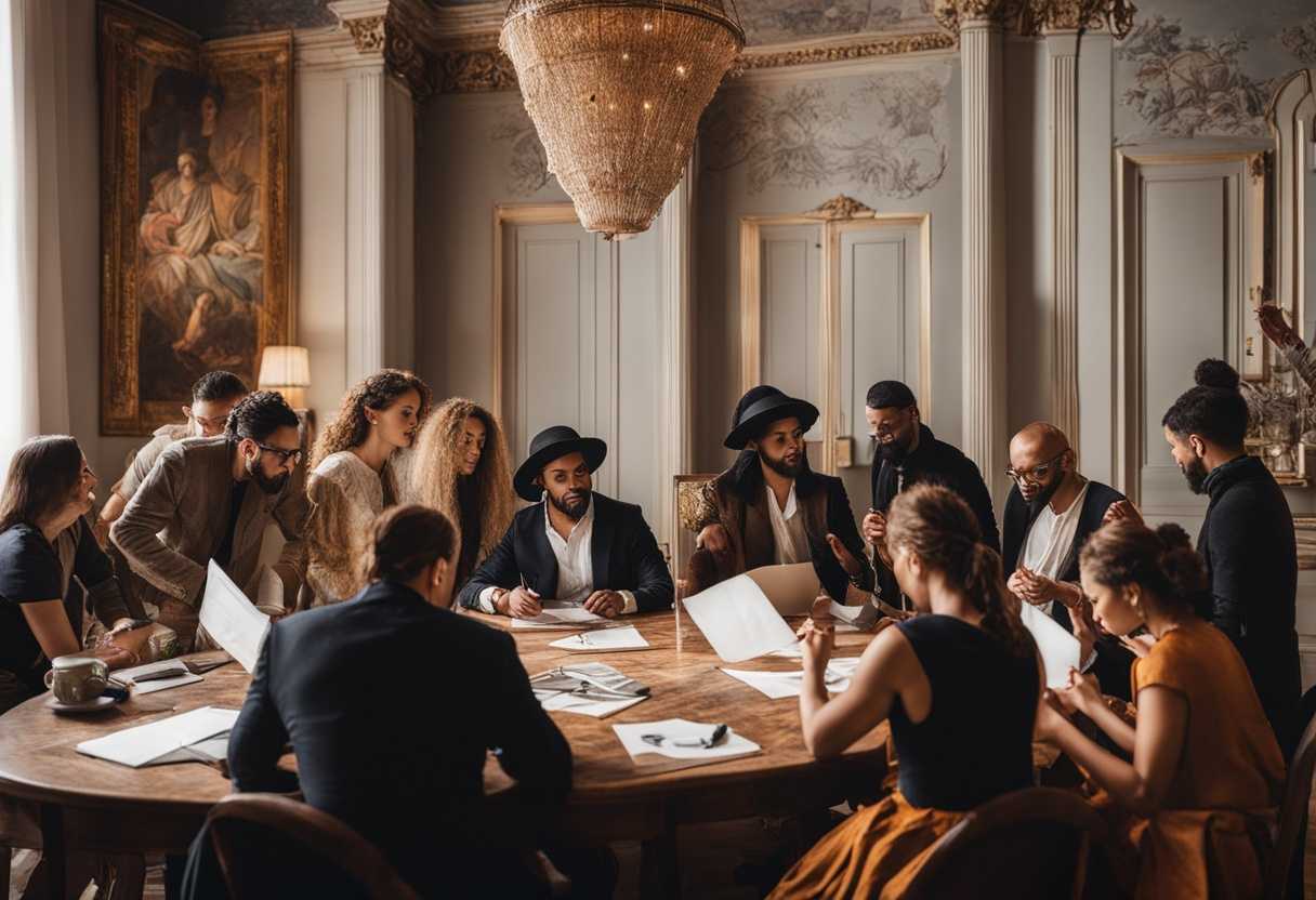 A-diverse-group-passionately-brainstorming-and-sketching-ideas-in-a-vibrant-artistic-atmosphere_hcxl
