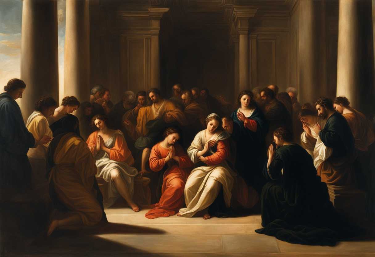 A-diverse-group-of-individuals-bathed-in-soft-light-praying-together-with-unwavering-faith_sstl